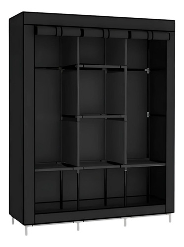 Zapatera Closet Armable Practiksa Guardarropa Color Negro Negro