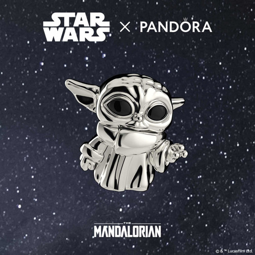 Imagen 7 de 7 de Charm Pandora Baby Yoda Star Wars Plata925 100% Auténtico