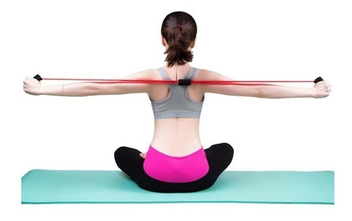 Treine Elástico Tensão Exercícios Ombro Biceps Triceps Ombro