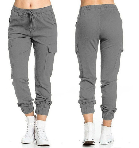 Pantalón Jogger Tipo Cargo Para Dama