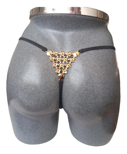 Sexy Tanga Dama Triangulo De Brillos Mujer Transparente Hilo