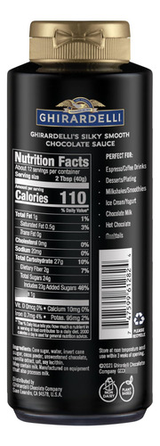 Salsa De Chocolate Ghirardelli 6 Botellas De 473 Ml