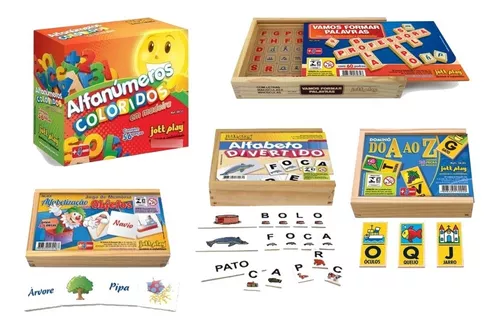 Alfabeto,Vamos,Formar,Palavras,Letras - Brinquedos E Jogos Pedagógicos e  Educativos