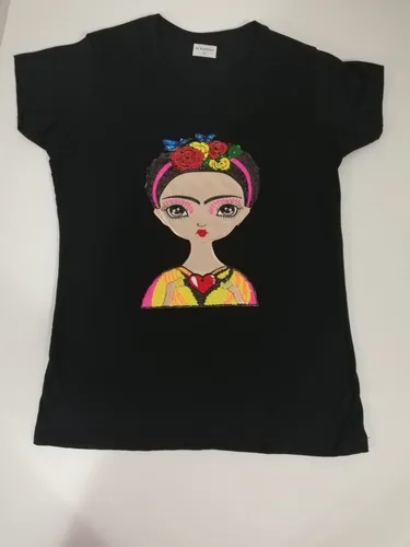 Camiseta frida kahlo lentejuelas new arrivals