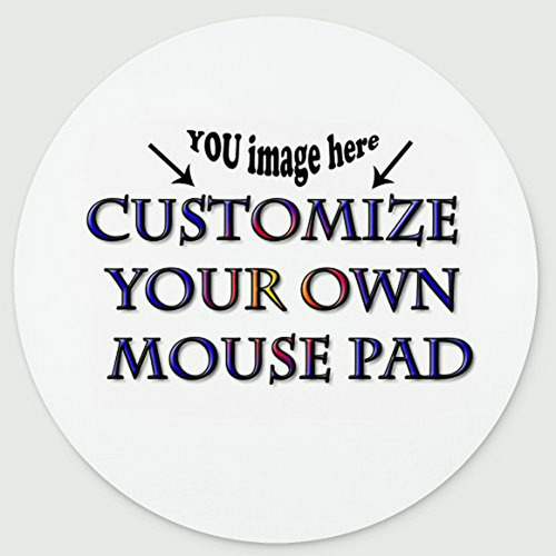 Pad Mouse - Personalized Round Mouse Pad - Add Pictures, Tex