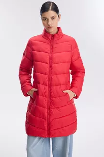 Campera Importada Portsaid Larga Roja Positano Mujer