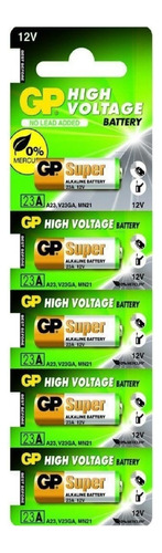 Pilas Gp 23a Pack 5 High Voltage 12v