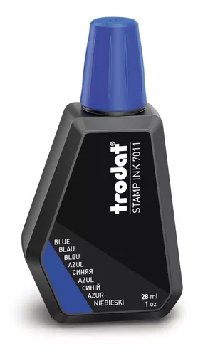 TINTA PARA SELLO DE CAUCHO 28 CC AZUL ONIX