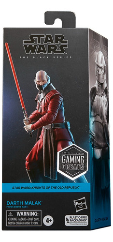 Figura De Acción Star Wars The Black Series Darth Malak +3