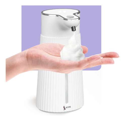 Dispensador De Jabón Líquido Espuma 400ml Rechargeable 2modo Color Blanco