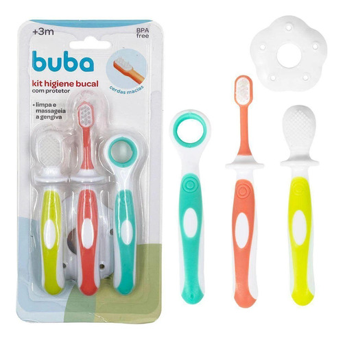 Kit Higiene Bucal Com Protetor Buba