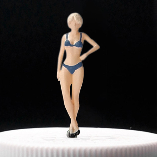 Ornamento De Estatueta De Modelos Em Escala 1/64, Azul