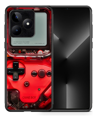 Funda Para Realme Gameboy Rojo Consola Retro Gamer Imagen 2d