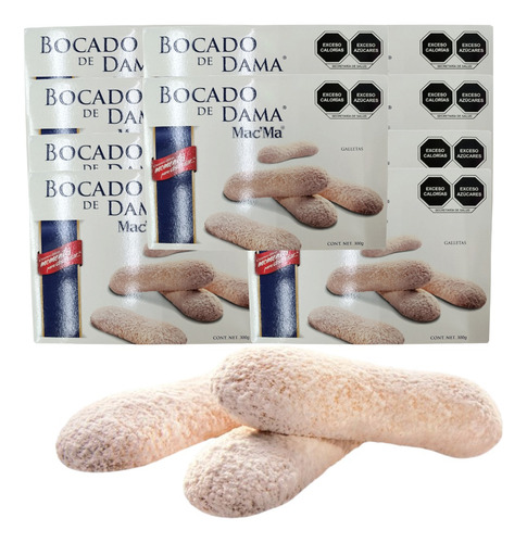 Galleta Bocado De Dama 2 Cajas De 300 G C/u Mac Ma AzĂșcar E