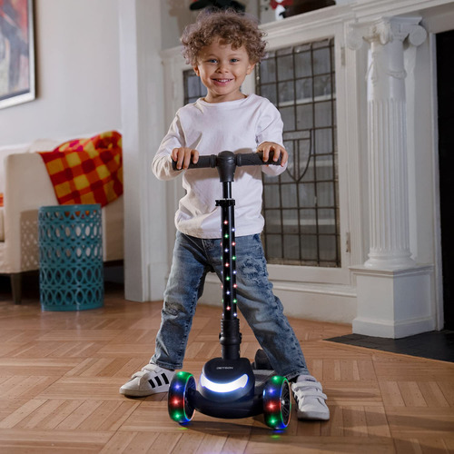 Jetson Jupiter Kick Scooter Para Niños, Con Iluminación L. Color Negro