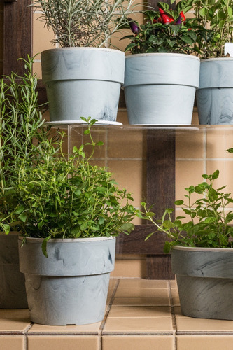 Kit Plantar 3 Vaso Autoirrigável Planta Flor Tempero Jardim
