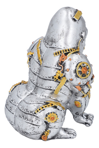 Steampunk Gorilla Statue Mechanical Punk Animals Industrial