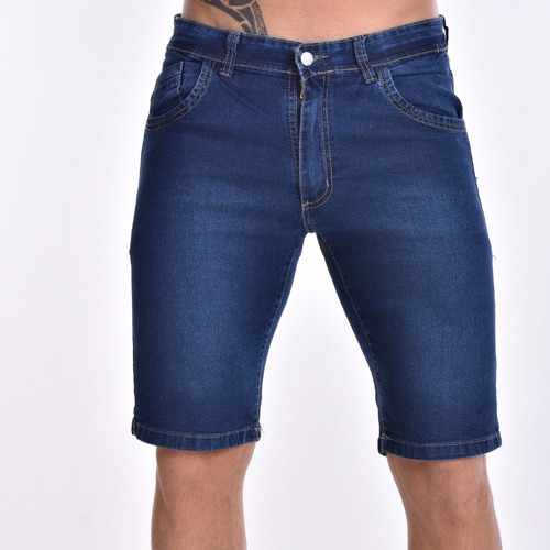 Imagen 2 de 4 de Bermuda Hombre Jean Elastizado Varios Colores Premium