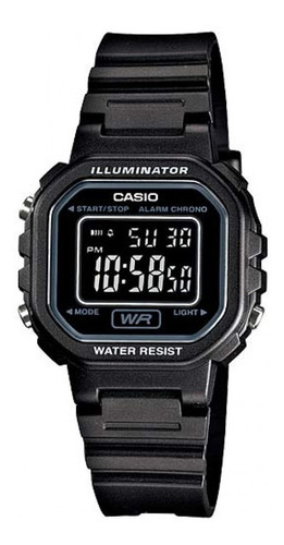 Imagen 1 de 5 de Reloj Mujer Casio La-20wh-1b Negro Digital / Lhua Store