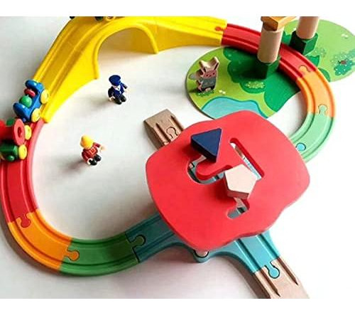 Juguete Didáctico Infantil Tren Mágico De Colores Vehículos