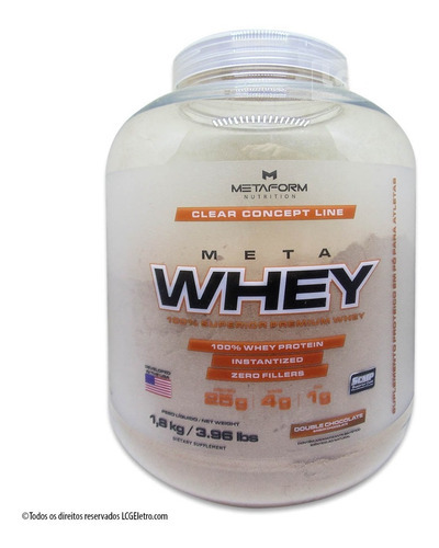 Whey Protein Meta Whey 1800g Metaform Suplemento Alimentar Sabor Chocolate