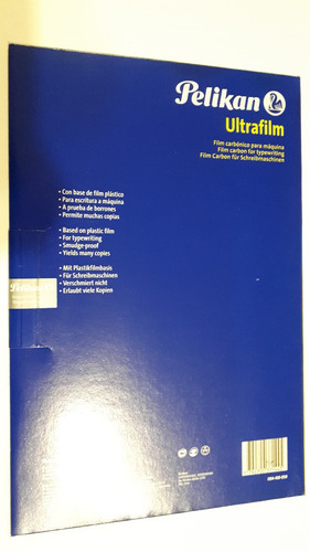 Papel Carbonico Ultrafilm Pelikan Caja X 50 Negro Máquina