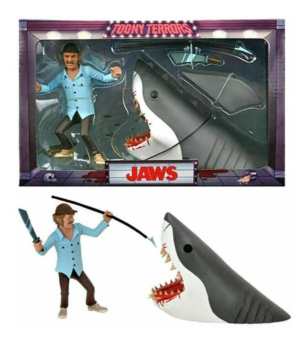 Neca Jaws Toony Terrors Jaws & Quint Two-pack