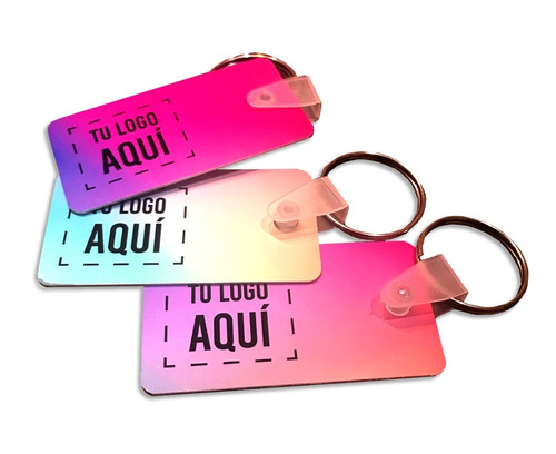 100 Tarjetas Mini Llavero De Pvc Personalizadas Full Color