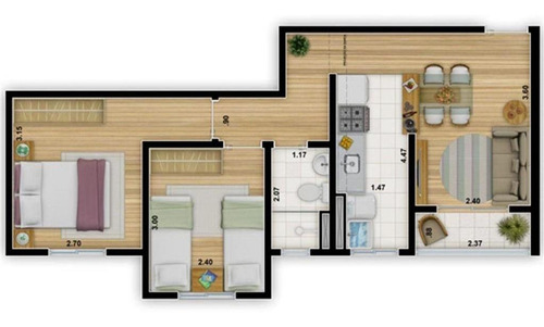 Apartamento Com 2 Dormitórios À Venda, 47 M² Por R$ 260.000 - Jardim Castelo - São Paulo/sp - Ap6509