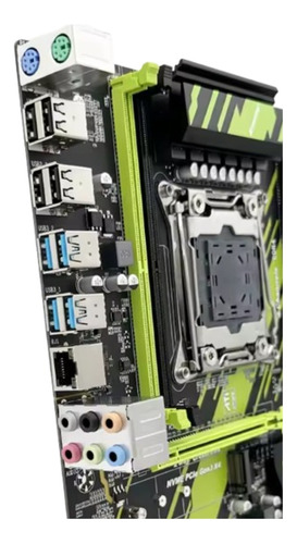 Placa Mae X99-lv Atx Atermiter Green 4 Bancos Memoria Ddr4