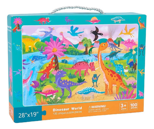  Rompecabezas 100 Pcs Para Niños Océano Animales Dinosaurios