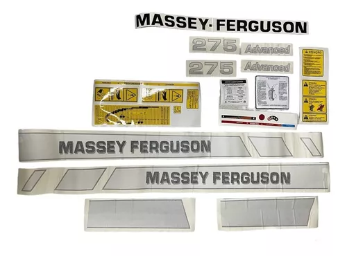 Jogo De Decalque Adesivo Trator Massey Ferguson 55X - R.E. PEÇAS