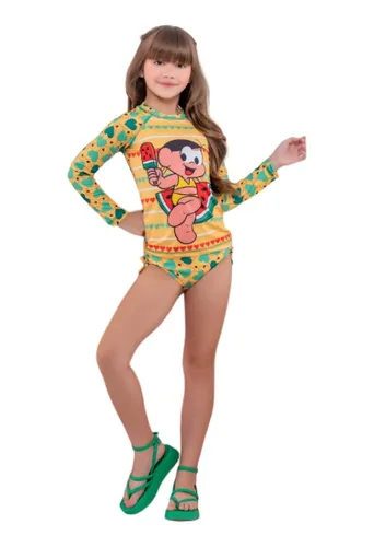 Roupa De Piscina Menina Crian a Prote o Monica Ver o Calor