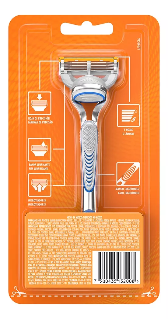 Primera imagen para búsqueda de gillette fusion 5