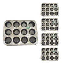 Comprar 5 Formas Assadeiras Cupcakes Antiaderente 12 Cavidades