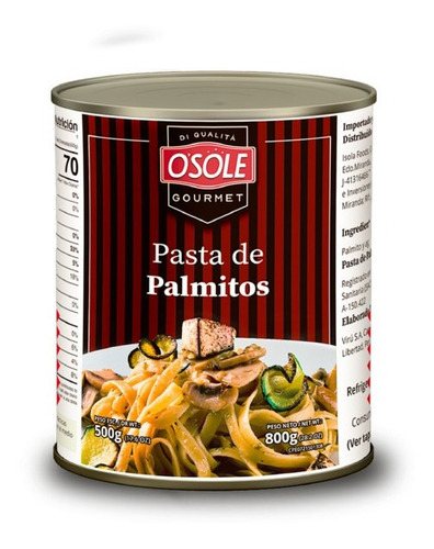 Pasta De Palmito Osole 400 Gr (lata) - Tcpa-0094 - 12 Unid