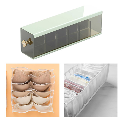 Caja De Almacenamiento De Bragas Para Ropa Interior, Verde