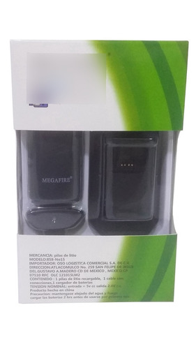 Kit Carga Y Juega Control Xbox 360 Envío Gratis