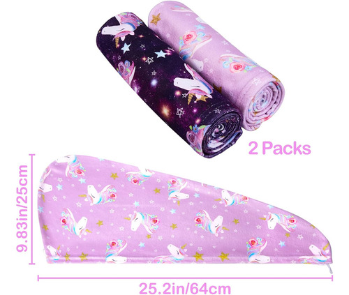 Toalla De Microfibra Para El Cabello Para Niños, Toalla De S