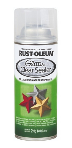 Aerosol Sellador Glitter Brillantina Clear Rust Oleum Sibaco