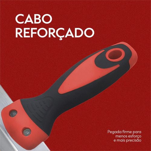 Espatula De Aço Inox Borda Arredondada Atlas Para Baldes