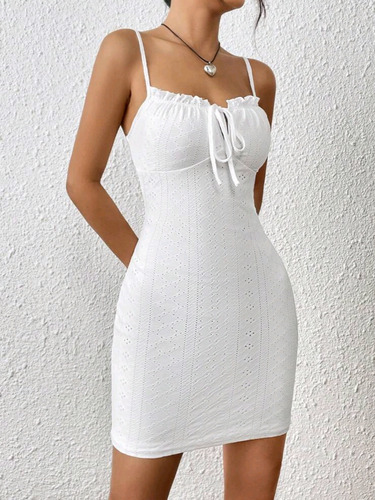 Vestido Blanco Dama Shein