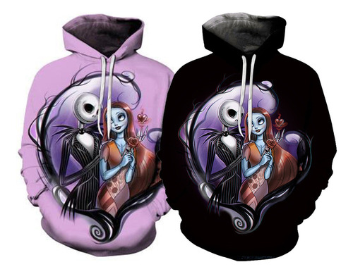 Sudadera Con Capucha Jack And Sally «pesadilla Antes De Navi