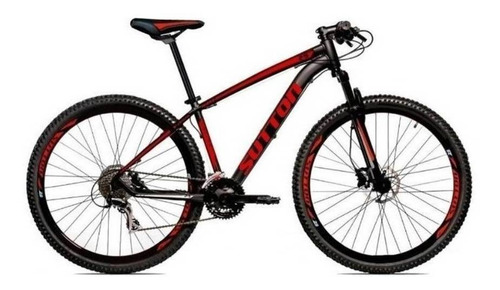 Imagem 1 de 1 de Mountain bike Sutton New aro 29 17" 21v freios de disco hidráulico câmbios Shimano cor preto/vermelho