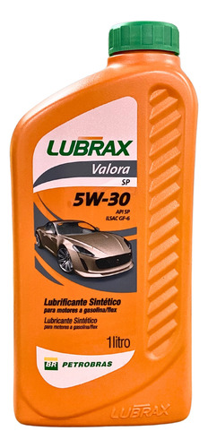 Óleo De Motor Lubrax Valora 5w30 Api Sp Sintético Kit 4 L