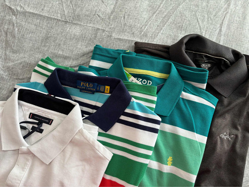 4 Camisas Tipo Polo Ralph Lauren Tommy Hilfiger Izod #l