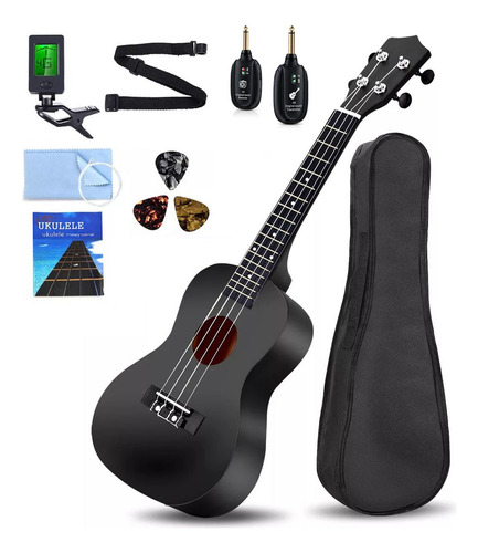 Ukelele Soprano Acústico Generic 21 Con Accesorios