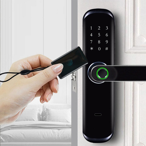 Imagen 4 de 4 de Cerradura Smart Huella Bluetooth Teclado Rfid Wifi Llave