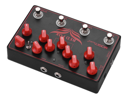 Imagen 7 de 7 de Mosky Red Fox - Pedal De Efectos Para Guitarra Eléctrica 4