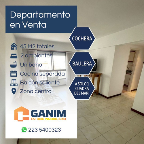 Departamento 2 Ambientes Con Cochera Y Baulera